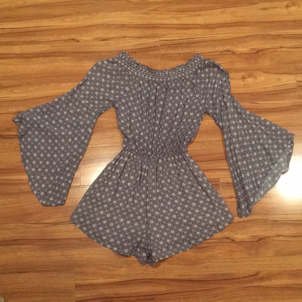 Abercrombie and Fitch, “off the shoulder” romper